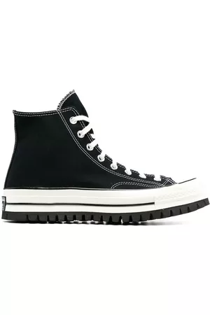 Converse altas negras cheap hombre