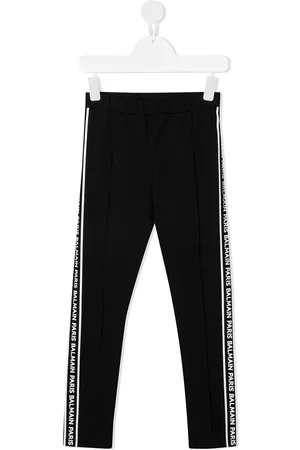 Balmain Pantalones de chándal con franjas del logo