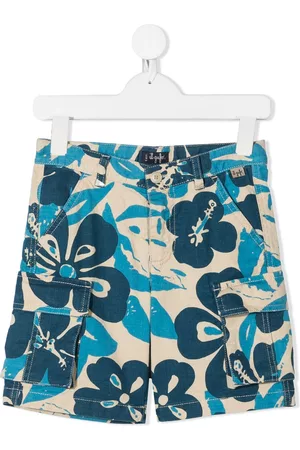 Il gufo Bermudas cargo con estampado floral