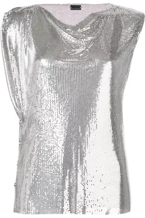 Paco rabanne Top con motivo disco