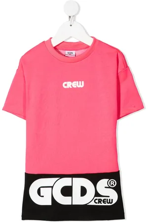 GCDS Vestido estilo camiseta con diseño colour block