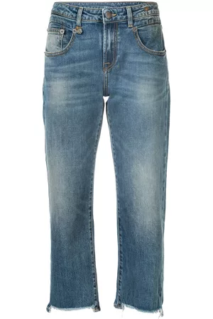 R13 Vaqueros capri rectos