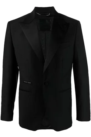 Philipp Plein Chaqueta con solapa de pico