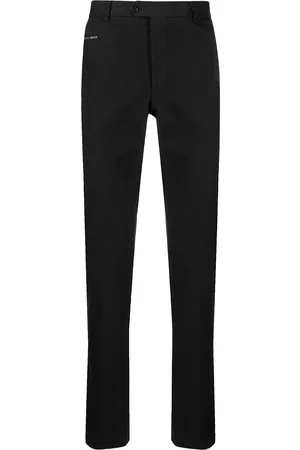 Philipp Plein Pantalones chinos con placa del logo