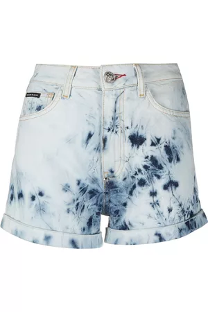 Philipp Plein Hot pants con efecto lavado
