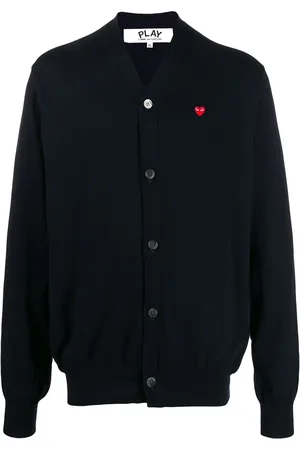 Comme des Garçons Cárdigan con logo y cuello en V