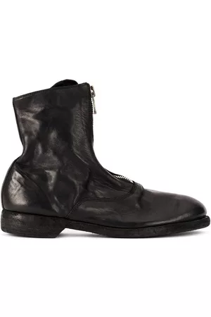 GUIDI Botines con cremallera en el frente