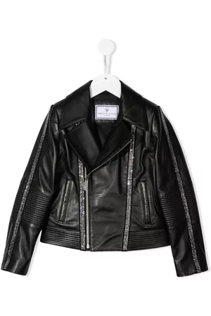 Philipp Plein Chaqueta biker con cremallera