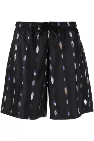 MARCELO BURLON Bañador con motivo de plumas