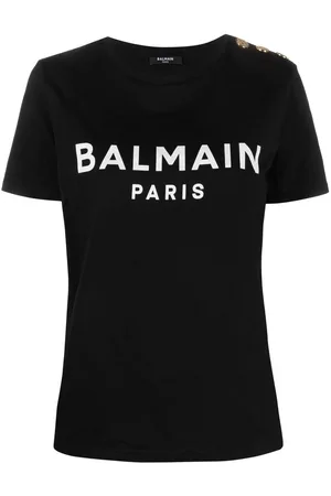 Balmain Camiseta con logo estampado