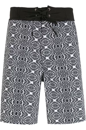 AMIR SLAMA Bermudas con estampado geométrico