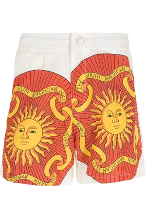AMIR SLAMA Pantalones con estampado Sol
