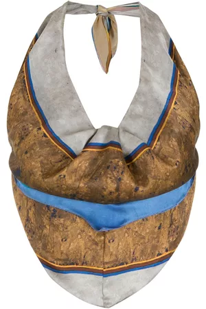AMIR SLAMA Blusa con cuello halter