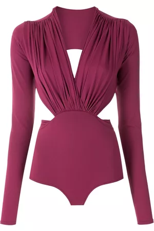 AMIR SLAMA Body con detalle drapeado