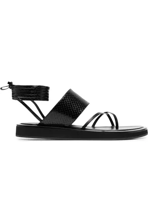 PARIS TEXAS Sandalias con efecto de piel de lagarto