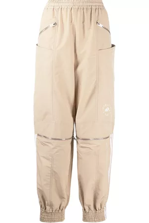 Stella McCartney Pantalones de chándal con franjas con logo