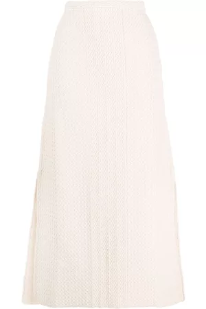 Jil Sander Falda de punto acampanada