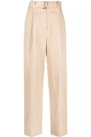 Msgm Pantalones rectos con cinturón