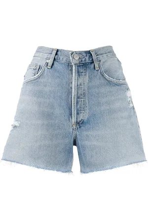 AGOLDE Pantalones vaqueros cortos con efecto envejecido