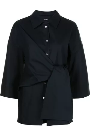GOEN.J Camisa larga con cintura lazada