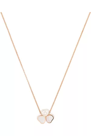 Chopard Collar Happy Hearts Wings en oro de 18 ct con diamantes y madreperla