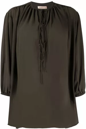 BLANCA Blusa Begonia con cordones