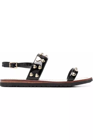Moschino Sandalias planas con aplique de corazón
