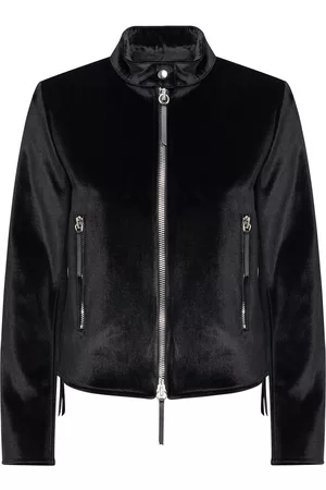 Giuseppe Zanotti Chaqueta de terciopelo con cremallera