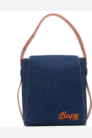 BAPY Bolso de hombro vaquero con placa del logo