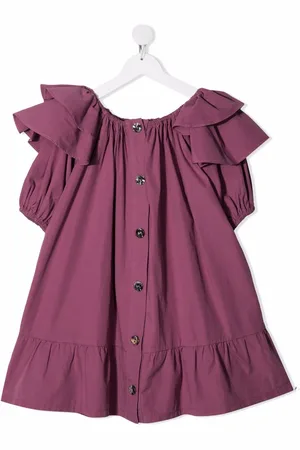 Le pandorine Vestido de manga corta con volantes