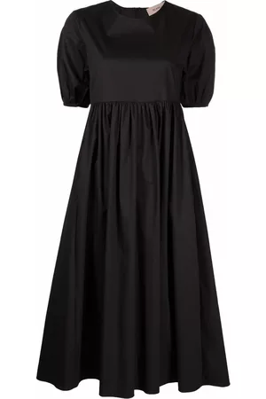 BLANCA Vestido de manga corta fruncido