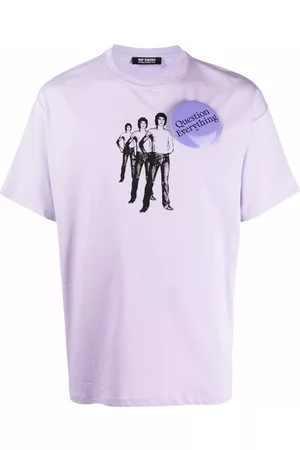RAF SIMONS Camiseta con chapa Question Everything