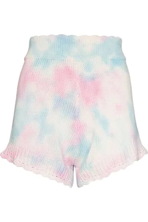 LOVESHACKFANCY Shorts de punto Karissa con motivo tie-dye