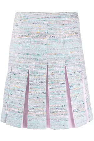 Karl Lagerfeld Falda de tweed plisada