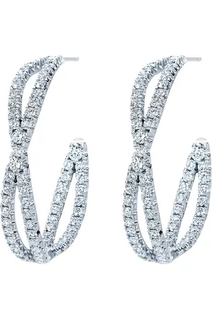 Kwiat Aros Fidelity pequeños en oro blanco de 18kt con diamantes