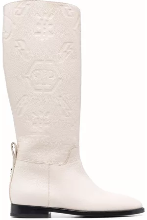 Philipp Plein Botas altas con logo en relieve