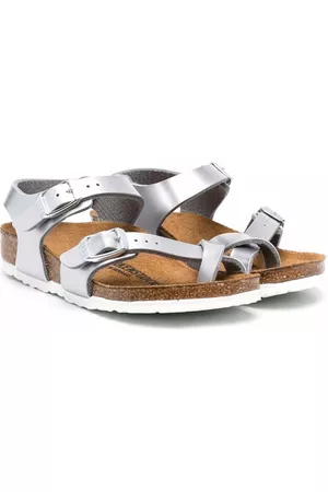 Birkenstock Sandalias Taormina con efecto metalizado