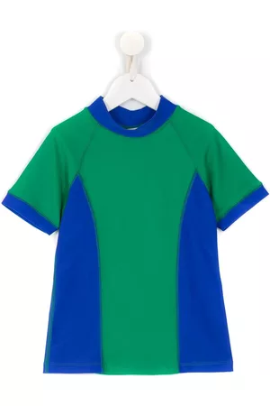 AMIR SLAMA Camiseta de baño con diseño colour block