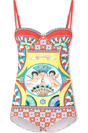Dolce & Gabbana Bañador balconette con estampado Carretto
