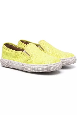 PèPè Zapatillas slip-on con estampado de palmeras