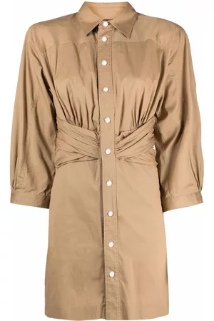 Dsquared2 Vestido camisero con diseño fruncido