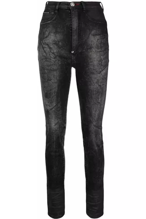 Philipp Plein Pantalones joggers de talle alto