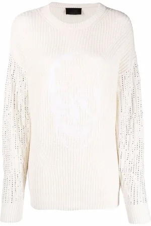 Philipp Plein Jersey de punto con detalles de cristal