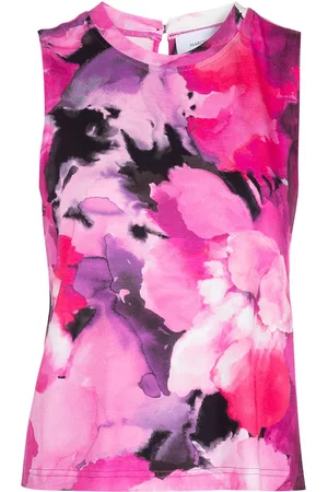Marchesa Notte Top sin mangas con motivo tie-dye