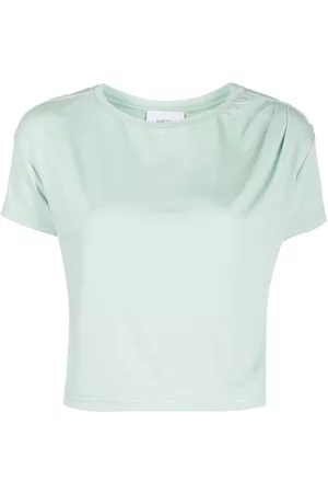 Marchesa Notte Camiseta corta con cuello redondo