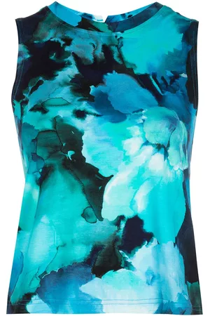 Marchesa Notte Top sin mangas con motivo tie-dye