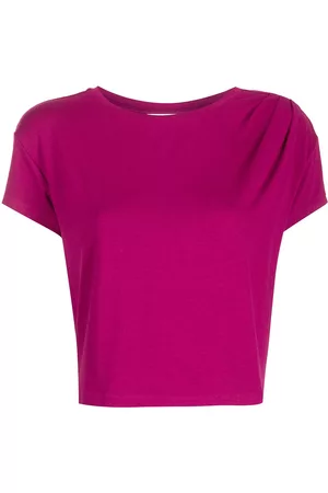 Marchesa Notte Camiseta corta con cuello redondo
