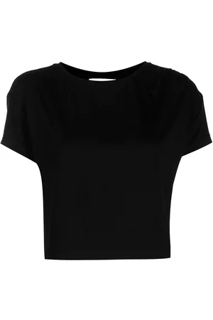Marchesa Notte Camiseta corta con cuello redondo