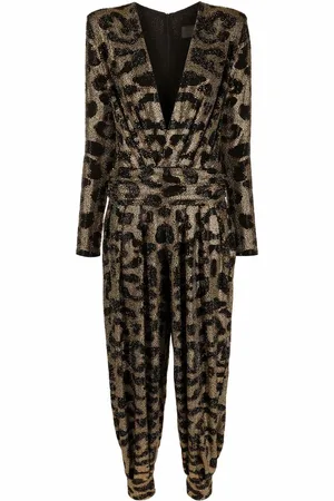 Philipp Plein Mono largo con estampado de leopardo