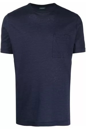 ZANONE Camisa a rayas con bolsillos en el pecho